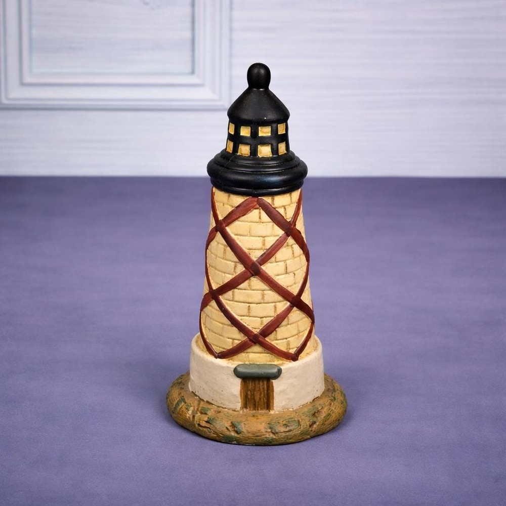 KS Collection Lighthouse Figurine Red Diamond Nautical Decor
